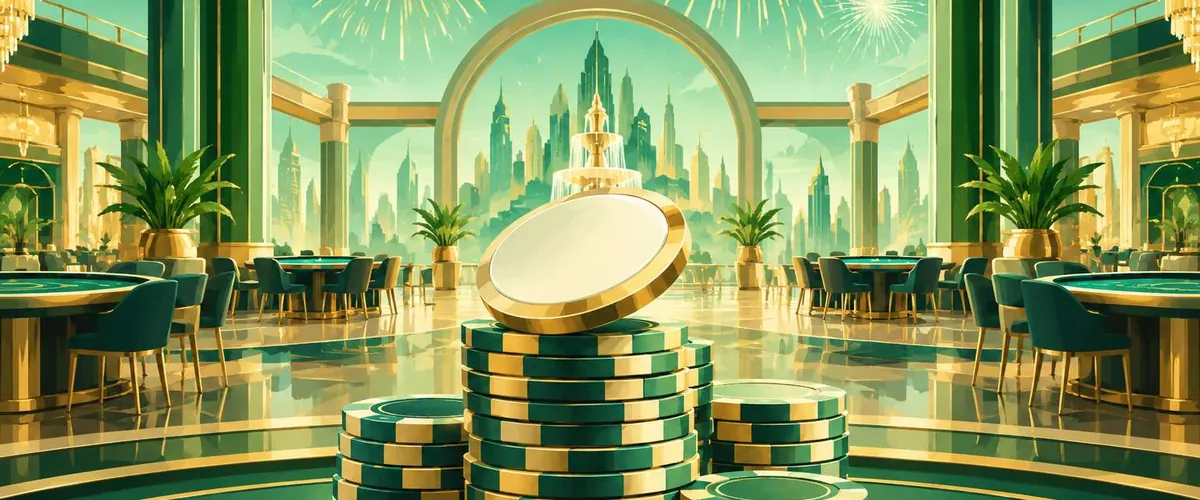 Ilustrasi casino chips and casino dealer — kosakata istilah game crash Surga88