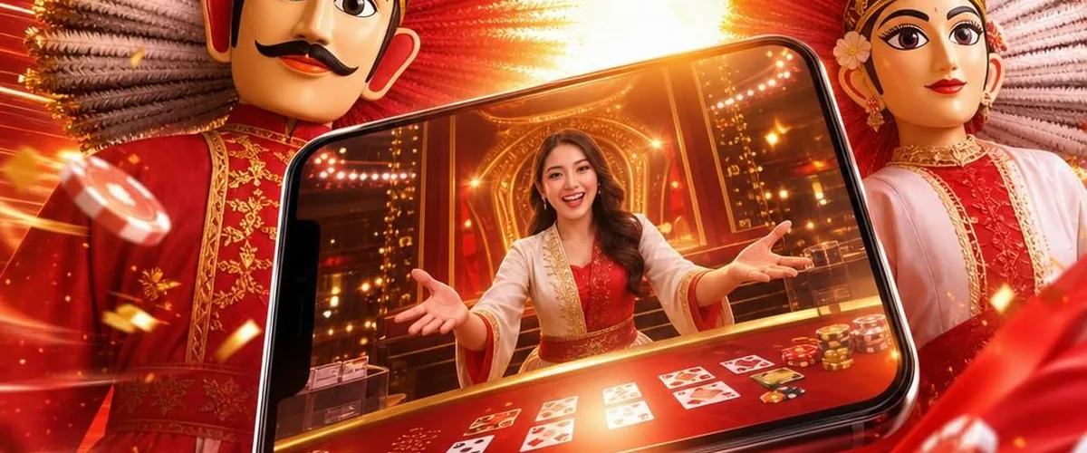 Ilustrasi casino dealer and mobile casino — pintu login anggota Surga88