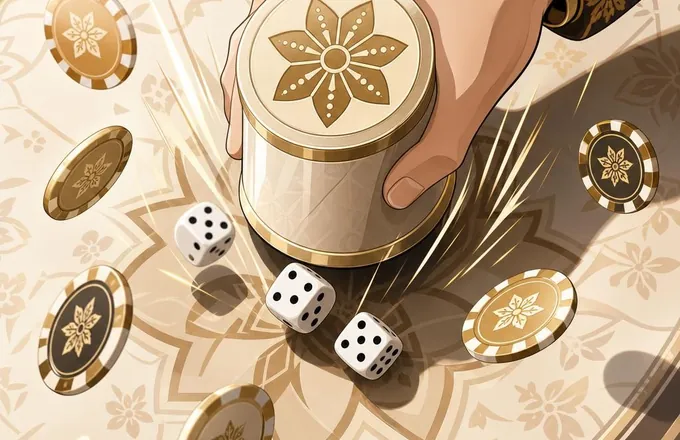Casino dice and casino chips dalam konteks matematika game crash